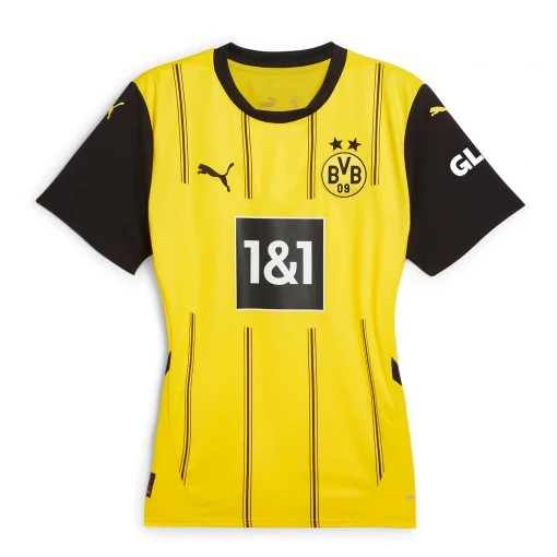 Camiseta Borussia Dortmund Replica Primera Ropa Mujer 2024/25